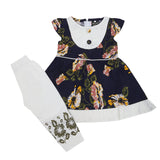 Girls Half Sleeves Tights Suit - Navy Blue, Kids, Girls Sets And Suits, Chase Value, Chase Value