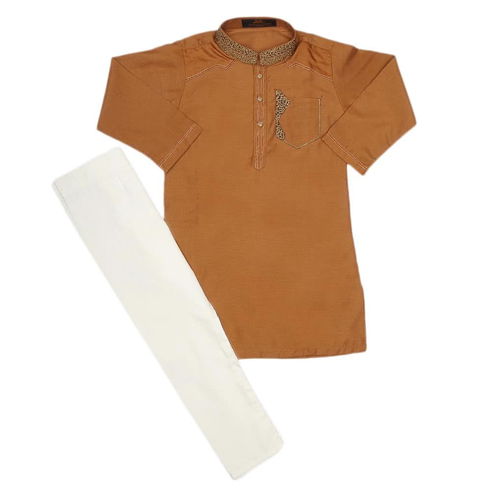 Boys Kurta Shalwar - Mustard, Kids, Boys Shalwar Kameez, Chase Value, Chase Value