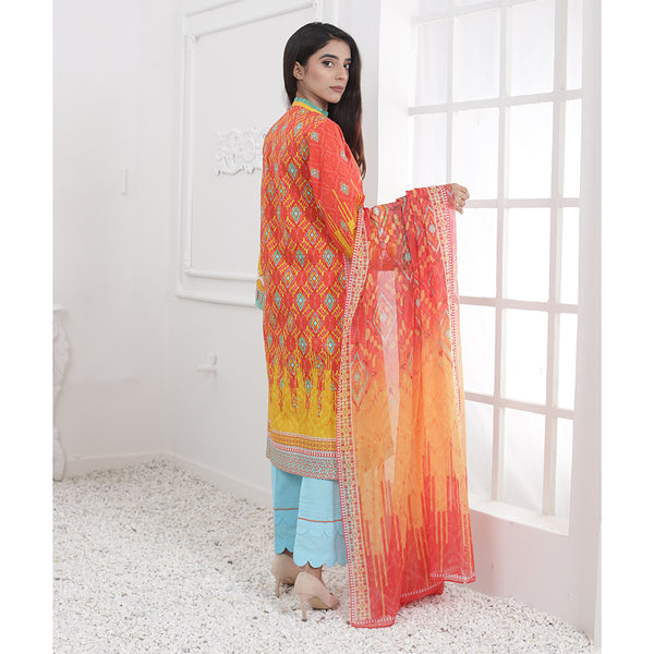 Eminent Digital Embroidered Un-Stitched 3 pcs suit - 9, Women, 3Pcs Shalwar Suit, Eminent, Chase Value