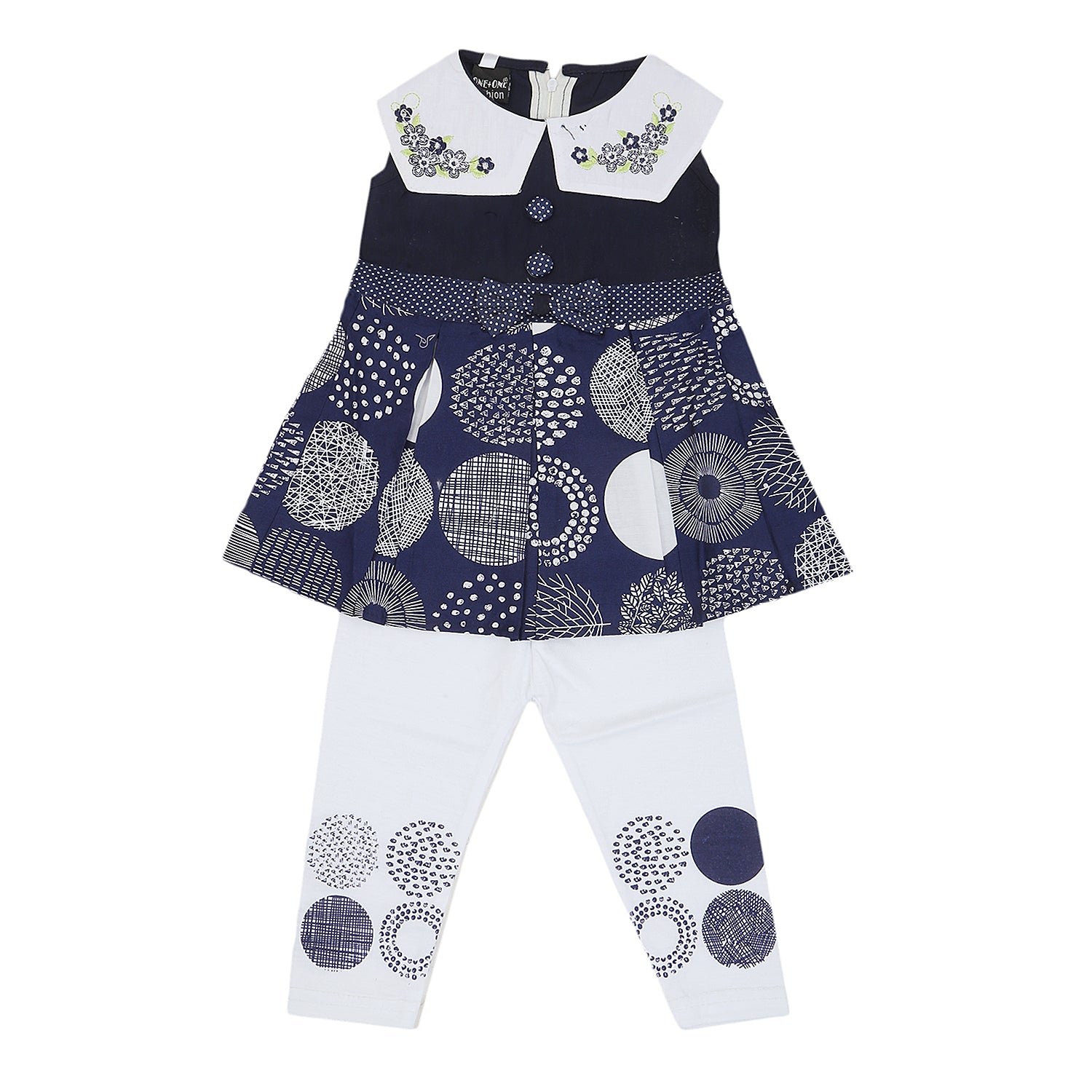 Girls Half Sleeves Tights Suits 376 - Navy Blue, Kids, Girls Sets And Suits, Chase Value, Chase Value