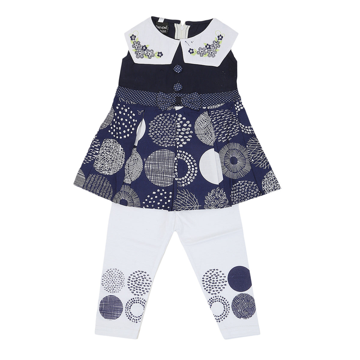 Girls Half Sleeves Tights Suits 376 - Navy Blue, Kids, Girls Sets And Suits, Chase Value, Chase Value