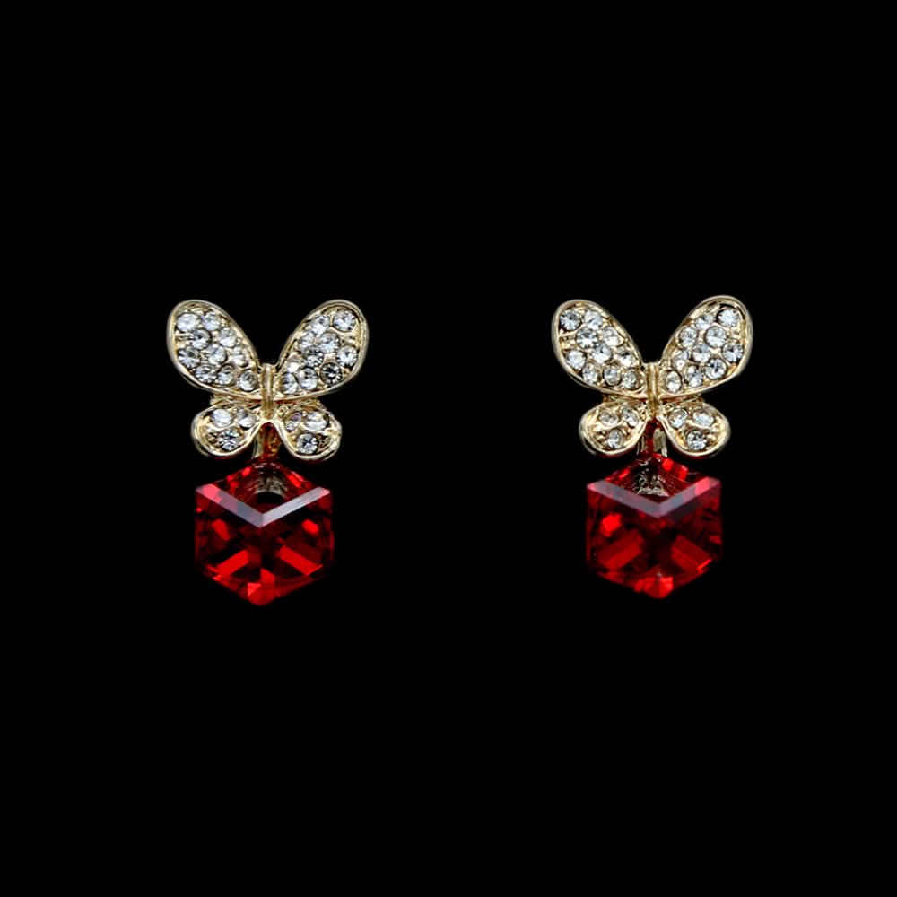 Women's Ear Tops - Red, Women, Earrings & Tops, Chase Value, Chase Value