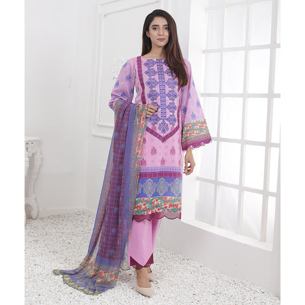 Eminent Digital Embroidered Un-Stitched 3 pcs suit - 1, Women, 3Pcs Shalwar Suit, Eminent, Chase Value