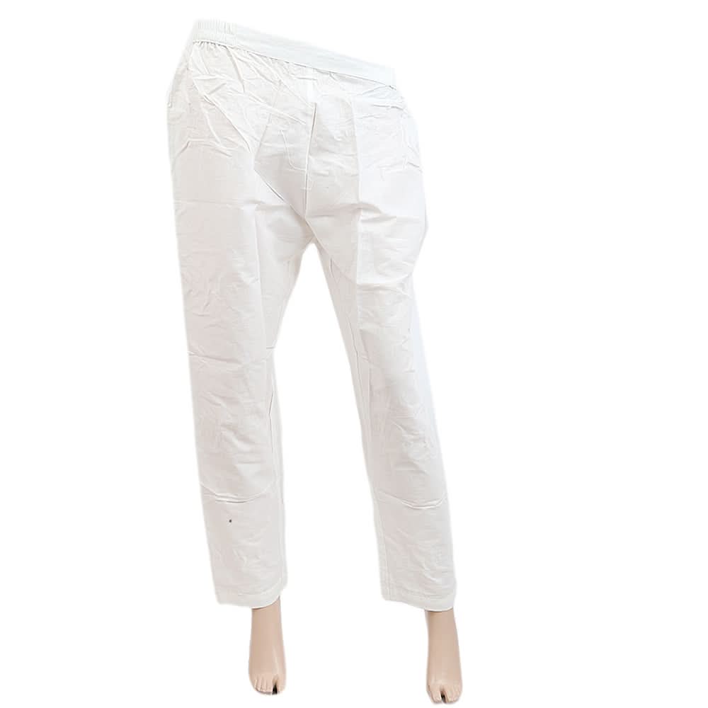 Women's Basic Trousers - White, Women, Pants & Tights, Chase Value, Chase Value