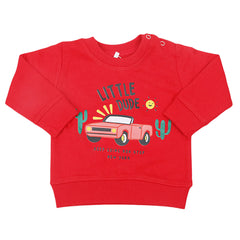 Newborn Boys Sweatshirt - Red, Kids, New Born Boys Winterwear, Chase Value, Chase Value