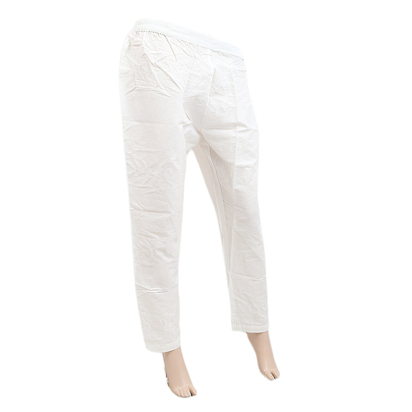Women's Basic Trousers - White, Women, Pants & Tights, Chase Value, Chase Value