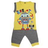 Boys Sando Suit SML S-01 - Yellow, Kids, Boys Sets And Suits, Chase Value, Chase Value