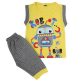 Boys Sando Suit SML S-01 - Yellow, Kids, Boys Sets And Suits, Chase Value, Chase Value