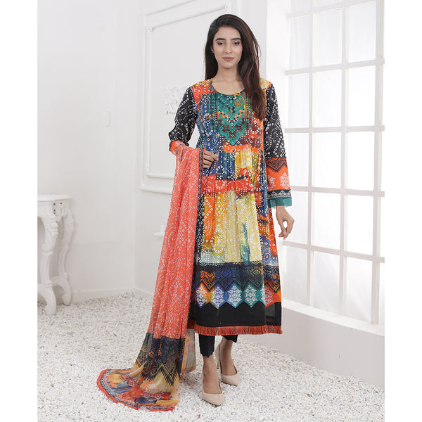 Eminent Digital Embroidered Un-Stitched 3 pcs suit - 6, Women, 3Pcs Shalwar Suit, Eminent, Chase Value
