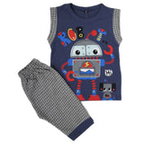 Boys Sando Suit SML S-01 - Blue, Kids, Boys Sets And Suits, Chase Value, Chase Value