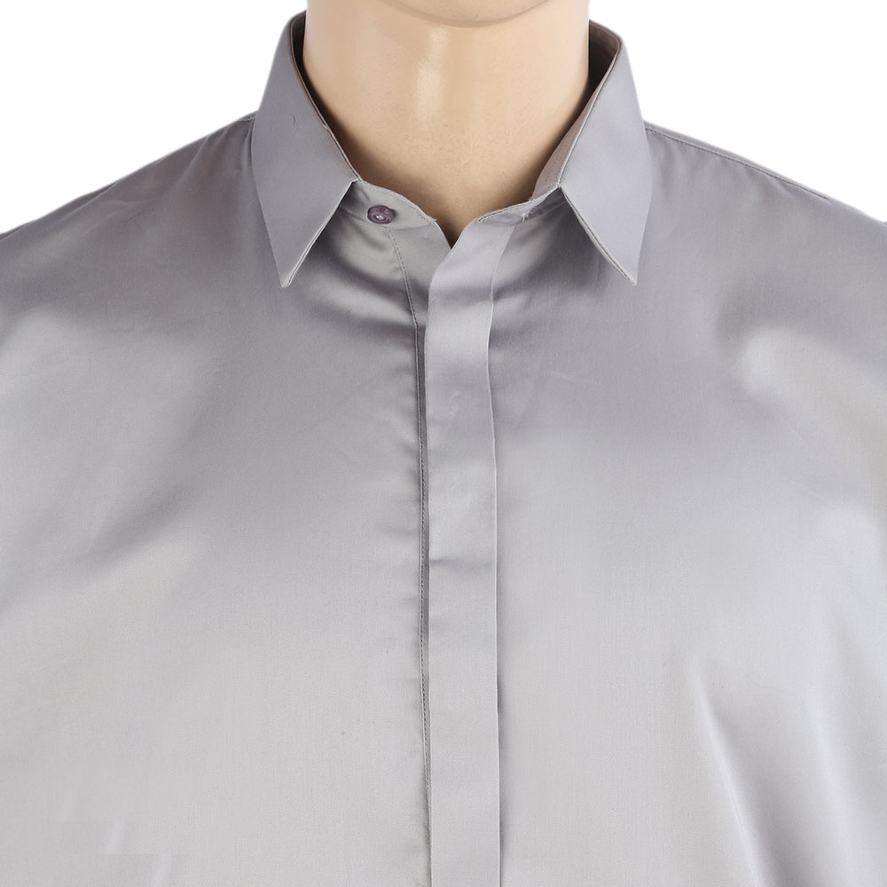 Eminent Men's Trim Fit Shalwar Suit Plain - Light Grey, Men's Shalwar Kameez, Eminent, Chase Value