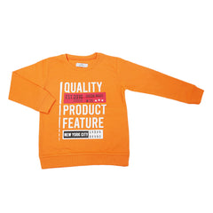 Boys Sweatshirt - Orange, Kids, Boys Hoodies and Sweat Shirts, Chase Value, Chase Value