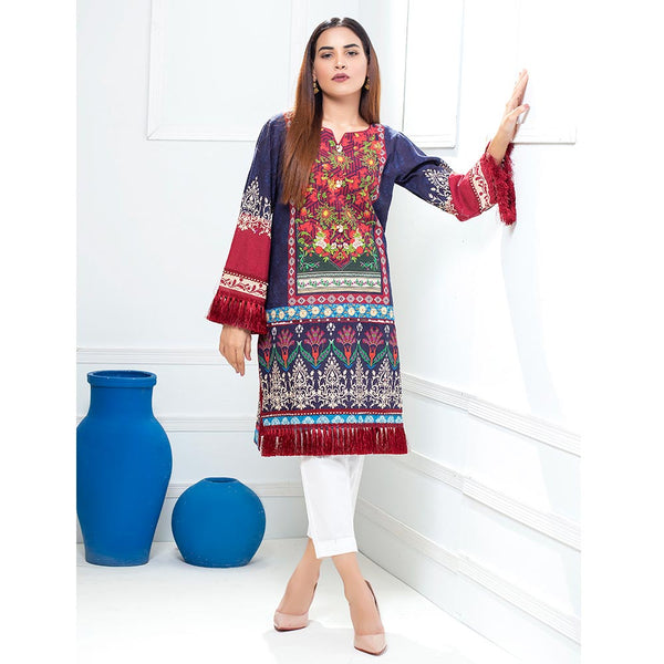 Eminent Digital Printed Khaddar Unstitched Winter Kurti 01, Women, Unstitched Kurtis, Eminent, Chase Value