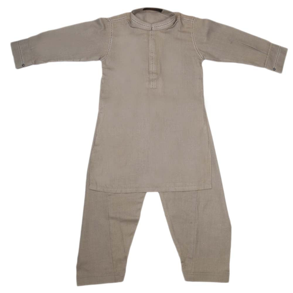 Boys Kurta Shalwar Suit - Beige, Kids, Boys Shalwar Kameez, Chase Value, Chase Value