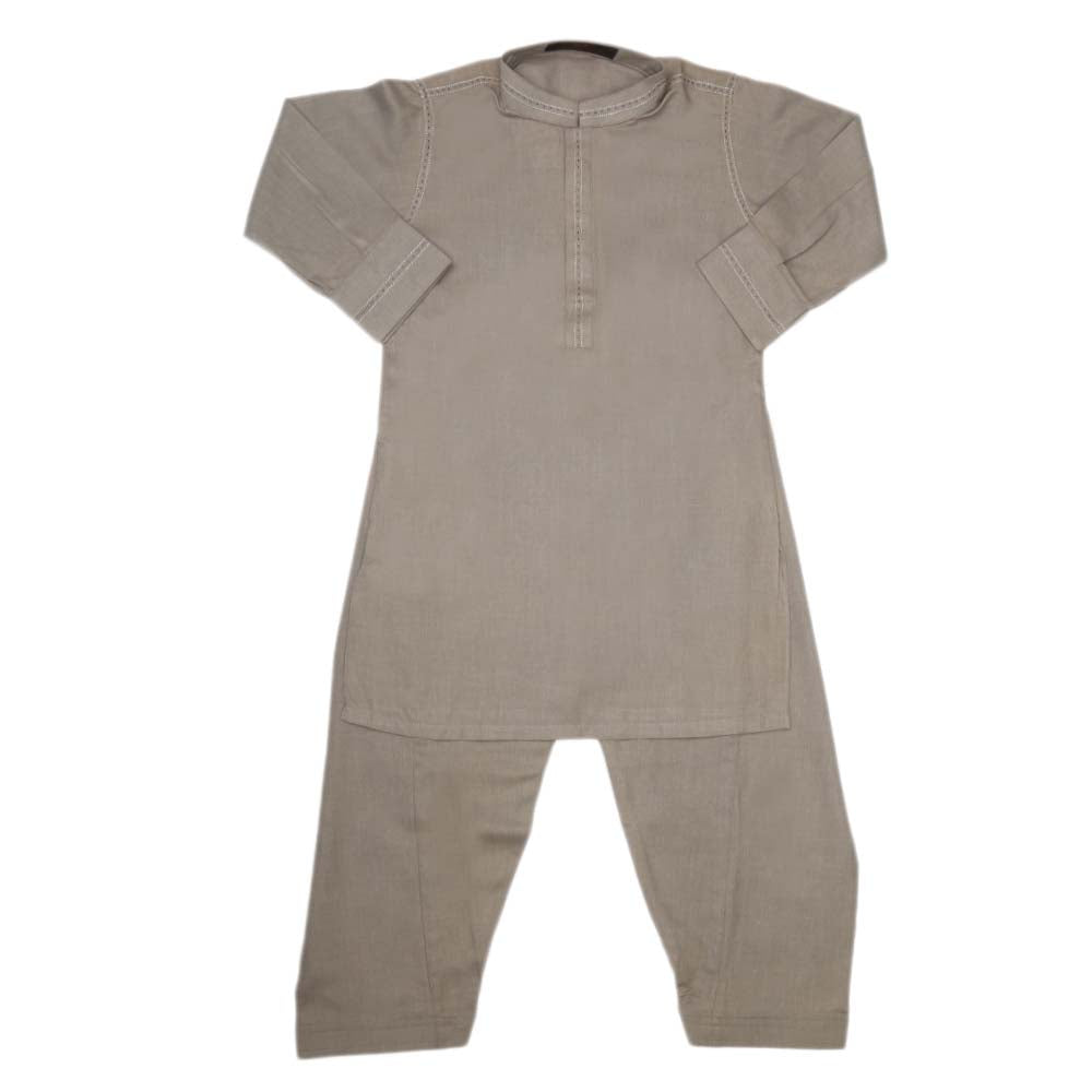 Boys Kurta Shalwar Suit - Beige, Kids, Boys Shalwar Kameez, Chase Value, Chase Value