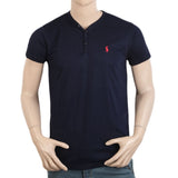 Men's Half Sleeves T-Shirt - Navy Blue, Men, T-Shirts And Polos, Chase Value, Chase Value