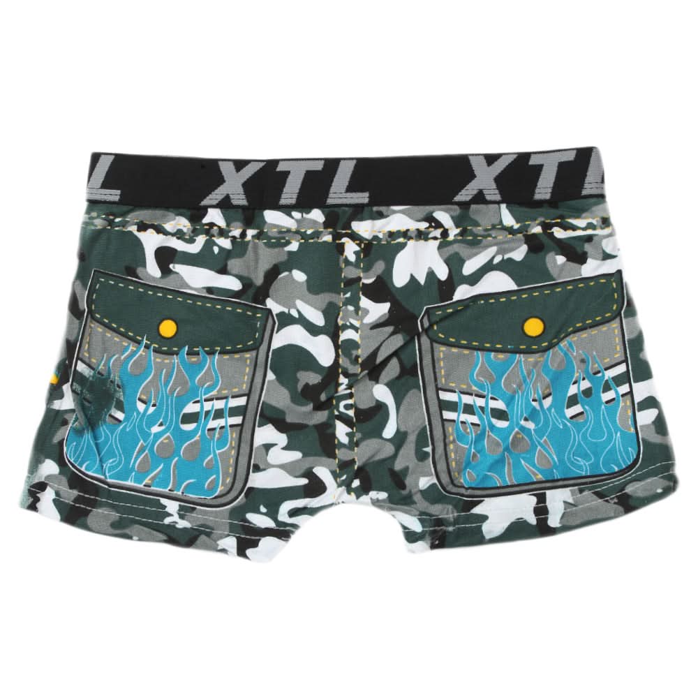 Boys Boxer 01 (UA-491) - Dark Green, Kids, Boys Underwear, Chase Value, Chase Value