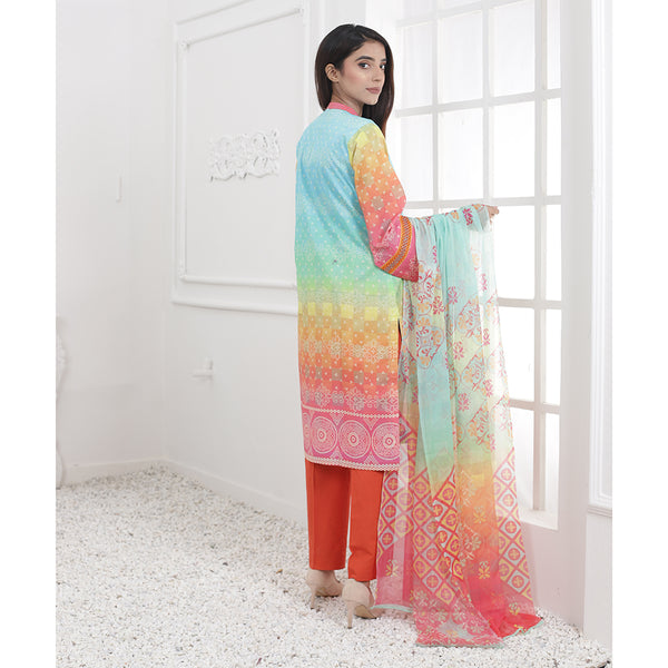 Eminent Digital Embroidered Un-Stitched 3 pcs suit - 3, Women, 3Pcs Shalwar Suit, Eminent, Chase Value