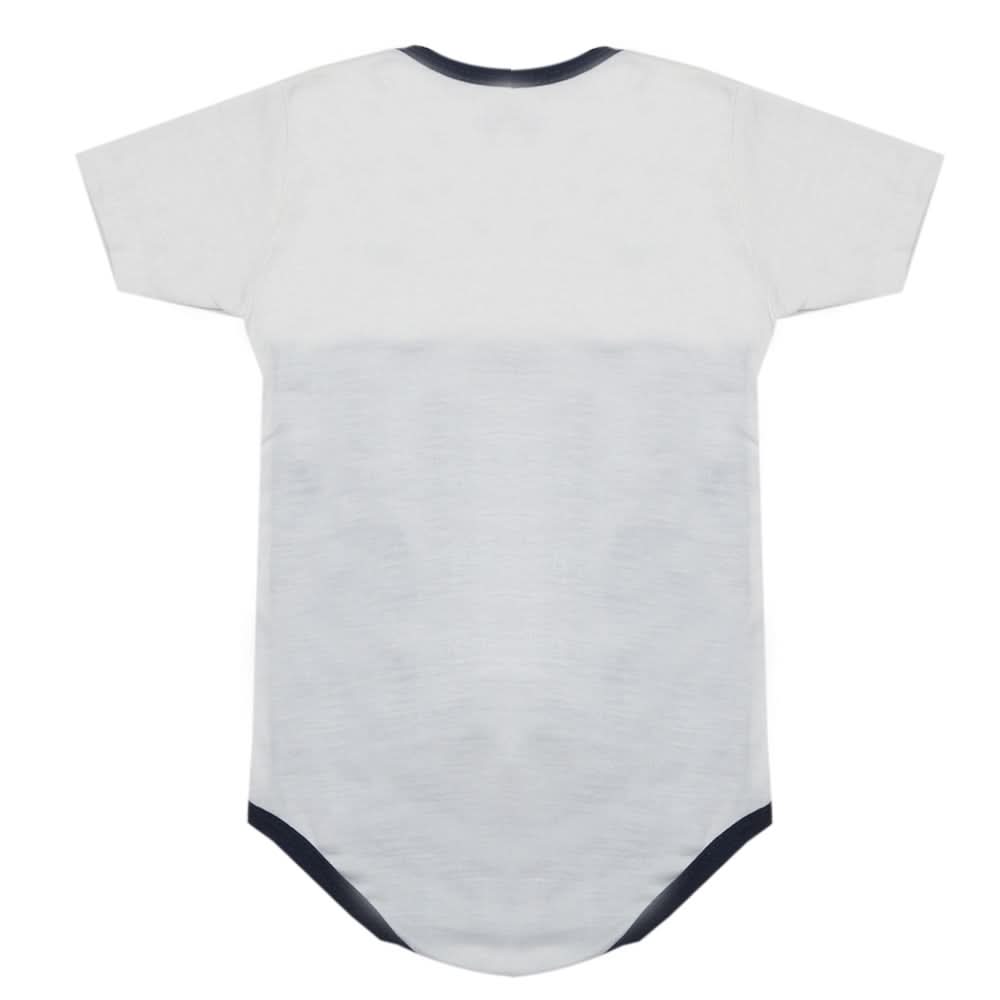 Newborn Boys Short Leg Romper - White, Kids, Newborn Boys Rompers, Chase Value, Chase Value