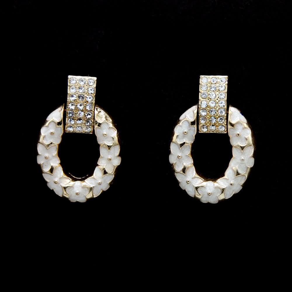Women's Earring - White, Women, Earrings & Tops, Chase Value, Chase Value
