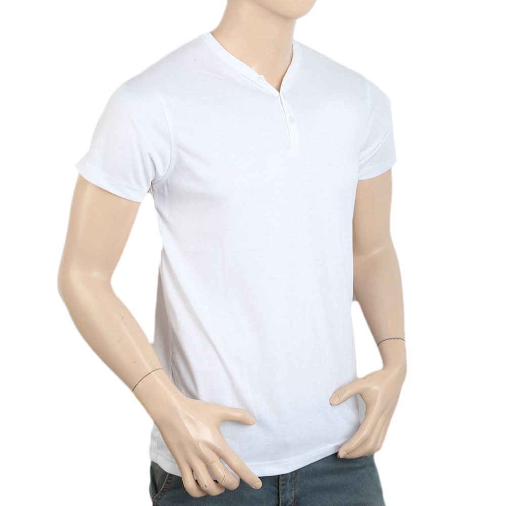 Men's Half Sleeves T-Shirt - White, Men, T-Shirts And Polos, Chase Value, Chase Value