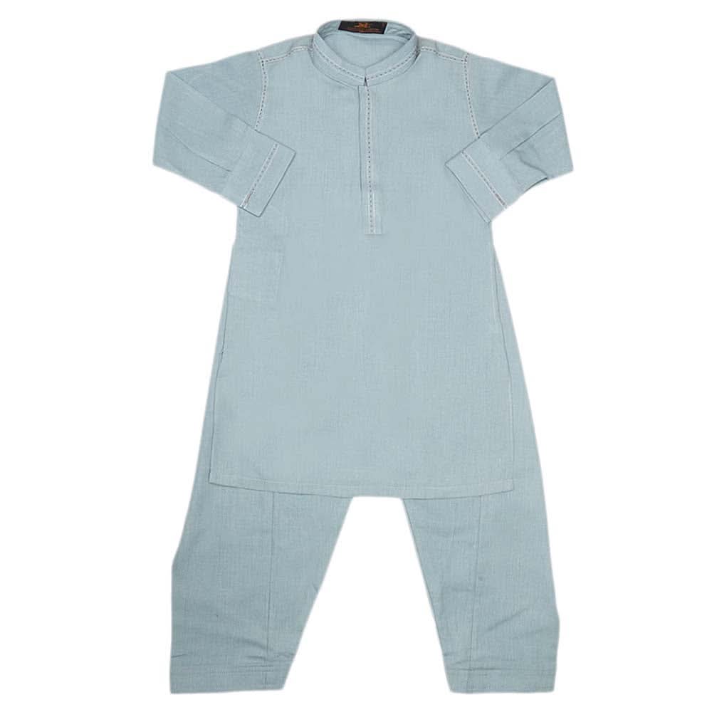 Boys Kurta Shalwar Suit - Steel Blue, Kids, Boys Shalwar Kameez, Chase Value, Chase Value