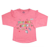 Girls Full Sleeves Jersey T-Shirt - Pink, Kids, Girls T-Shirts, Chase Value, Chase Value