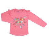 Girls Full Sleeves Jersey T-Shirt - Pink, Kids, Girls T-Shirts, Chase Value, Chase Value