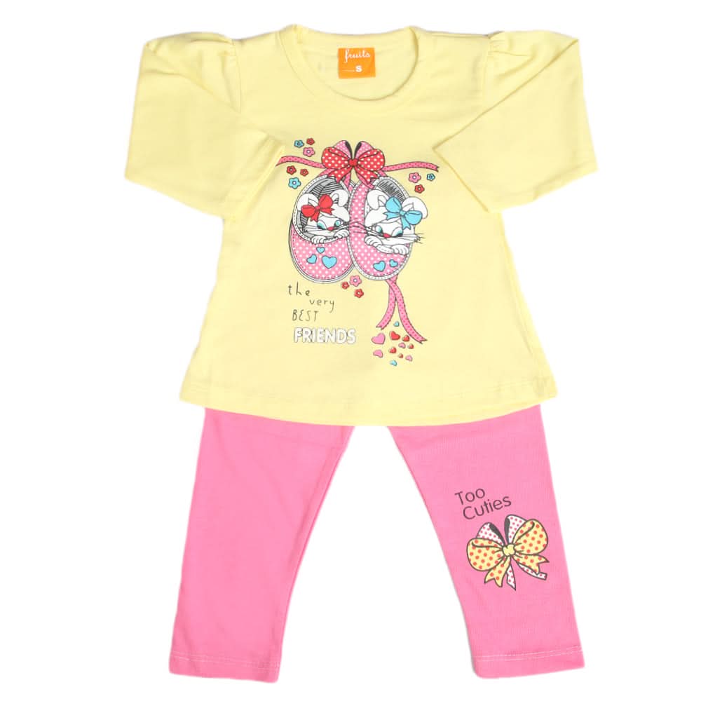 Girls Full Sleeves Suit - Lemon, Girls Suits, Chase Value, Chase Value