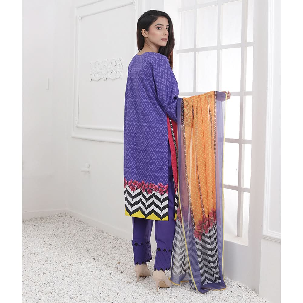 Eminent Digital Embroidered Un-Stitched 3 pcs suit - 5, Women, 3Pcs Shalwar Suit, Eminent, Chase Value