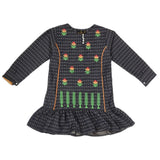 Girls Full Sleeves Embroidered Kurti - Navy Blue, Kids, Girls Kurti, Chase Value, Chase Value