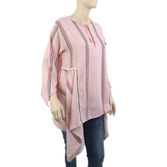 Women's Stripe Printed Western Top-02 - Pink, Women T-Shirts & Tops, Chase Value, Chase Value