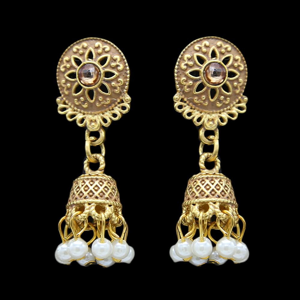 Women's Jhumki - Golden, Women, Earrings & Tops, Chase Value, Chase Value