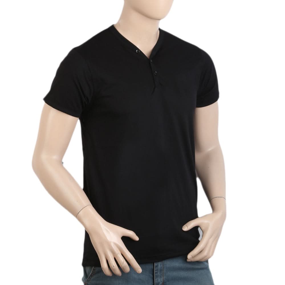 Men's Half Sleeves T-Shirt - Black, Men, T-Shirts And Polos, Chase Value, Chase Value