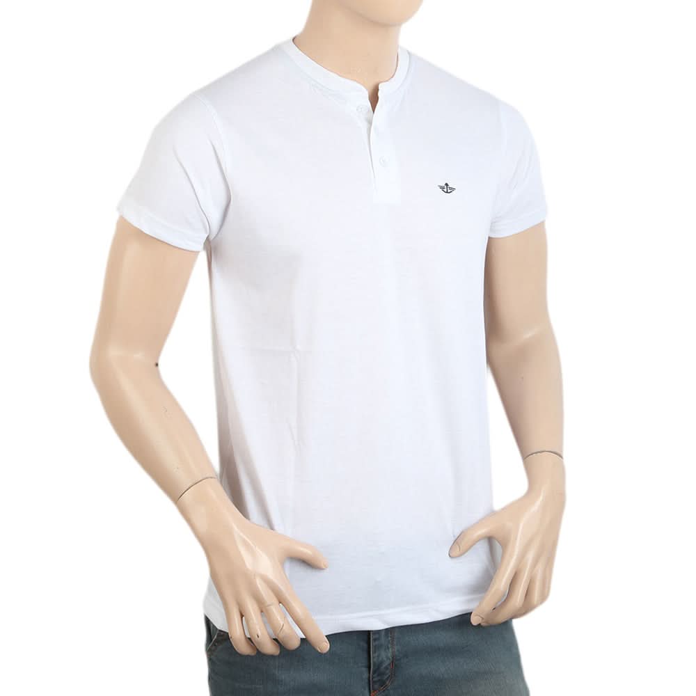 Men's Half Sleeves T-Shirt - White, Men, T-Shirts And Polos, Chase Value, Chase Value