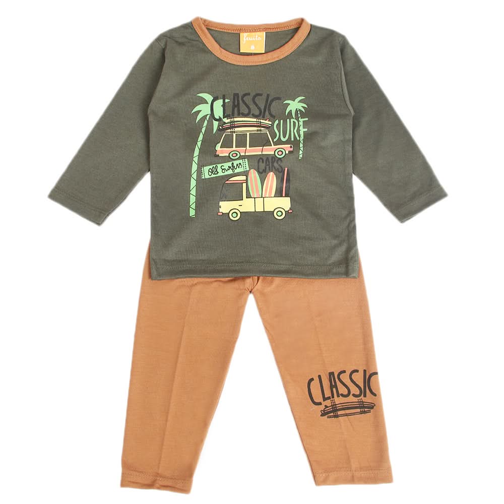Boys Full Sleeves Suit - Green, Boys Sets & Suits, Chase Value, Chase Value