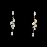 Women's Zircon Earring - Golden, Women, Earrings & Tops, Chase Value, Chase Value