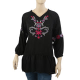 Women's Western Top-01 - Black, Women T-Shirts & Tops, Chase Value, Chase Value