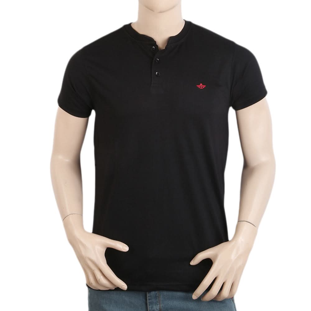 Men's Half Sleeves T-Shirt - Black, Men, T-Shirts And Polos, Chase Value, Chase Value