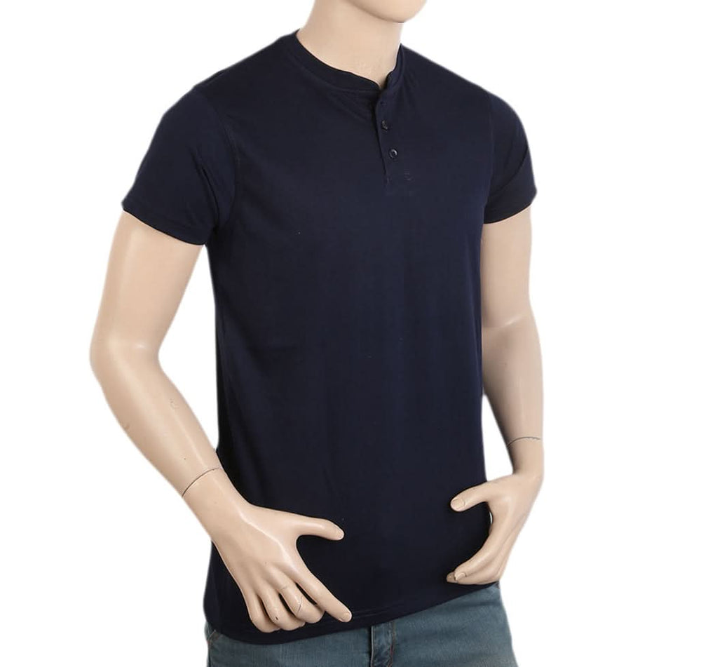 Men's Half Sleeves T-Shirt - Navy Blue, Men, T-Shirts And Polos, Chase Value, Chase Value