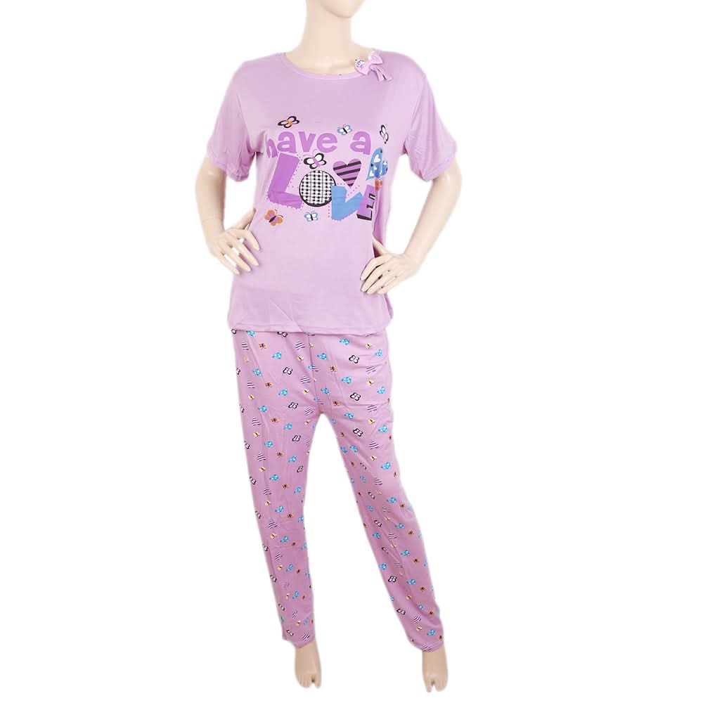 Women's Night Suit - Purple, Women, Night Suit, Chase Value, Chase Value