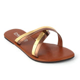 Girls Fancy Slippers (KL-0011) - Brown, Kids, Girls Slippers, Chase Value, Chase Value