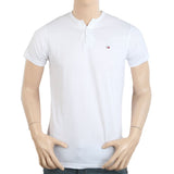 Men's Half Sleeves V Neck T-Shirt - White, Men, T-Shirts And Polos, Chase Value, Chase Value