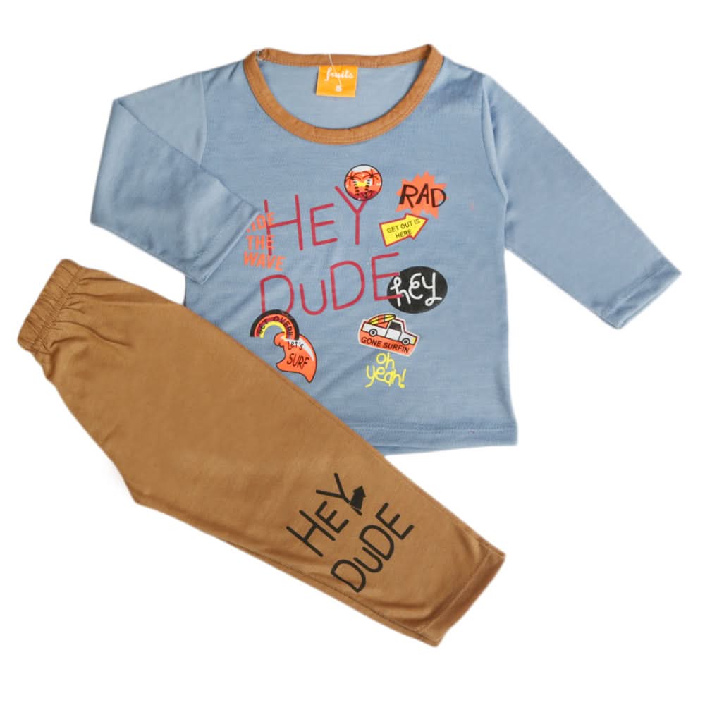 Boys Full Sleeves Suit - Steel Blue, Boys Sets & Suits, Chase Value, Chase Value