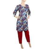 Women's Printed Lawn 2Pcs Stitched Suit - Red, Women, Shalwar Suits, Chase Value, Chase Value