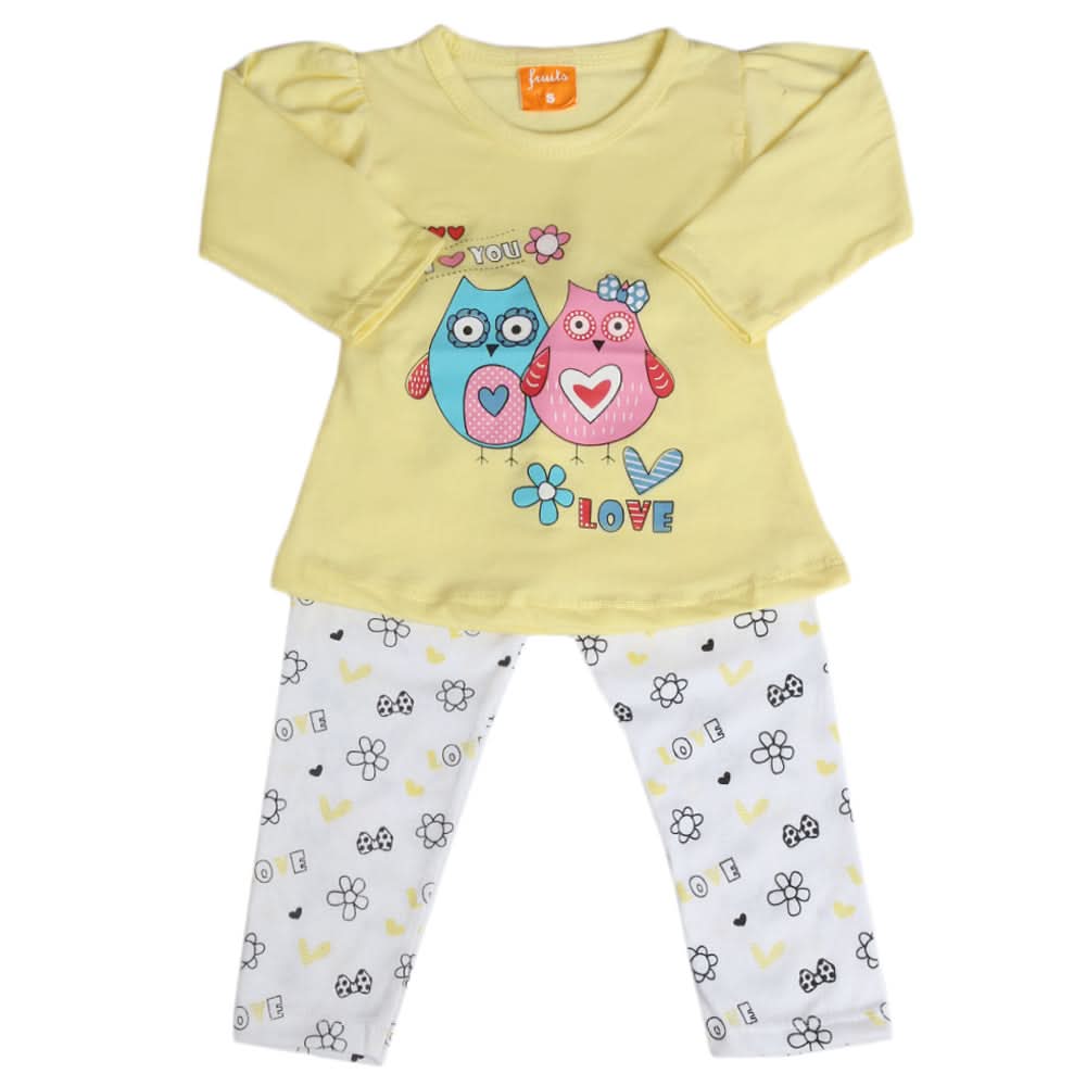 Girls Full Sleeves Suit - Lemon, Girls Suits, Chase Value, Chase Value