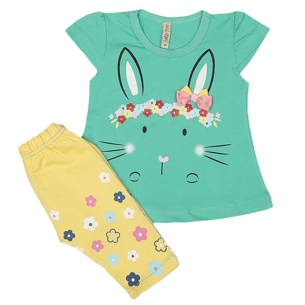 Girls Lycra Suit - Green, Kids, Girls Sets And Suits, Chase Value, Chase Value