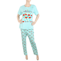 Women's Night Suit - Cyan, Women, Night Suit, Chase Value, Chase Value