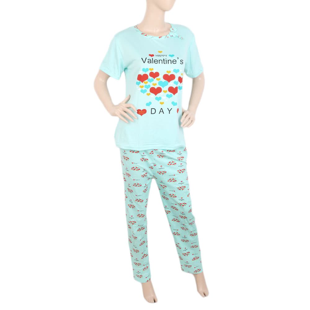 Women's Night Suit - Cyan, Women, Night Suit, Chase Value, Chase Value