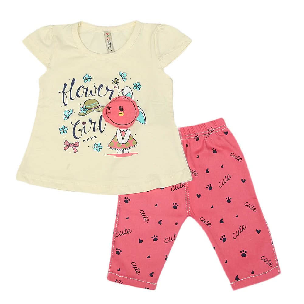 Girls Lycra Suit - Cream, Kids, Girls Sets And Suits, Chase Value, Chase Value